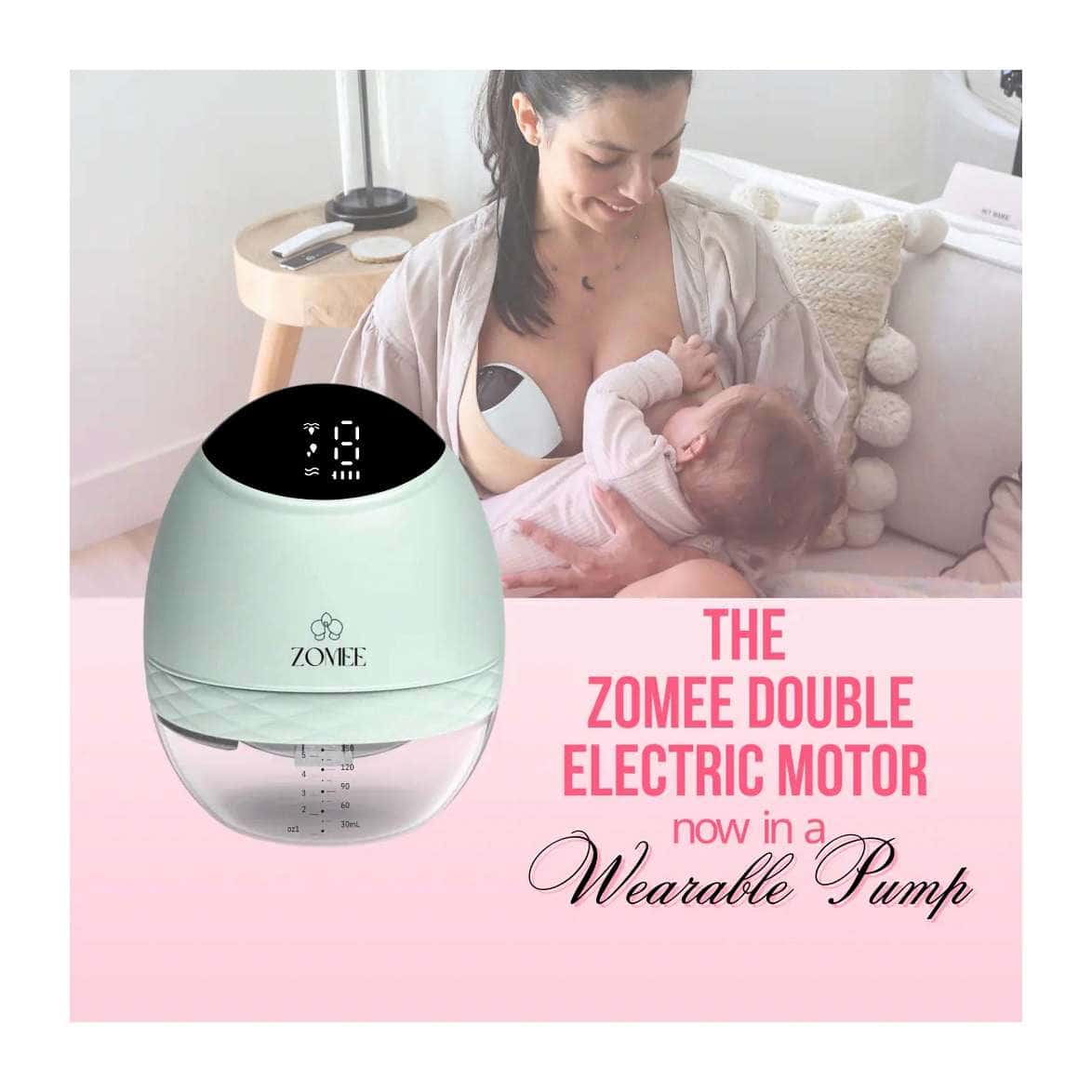 Zomee Fit Double Wearable Hands-Free Breast Pump - Image 2