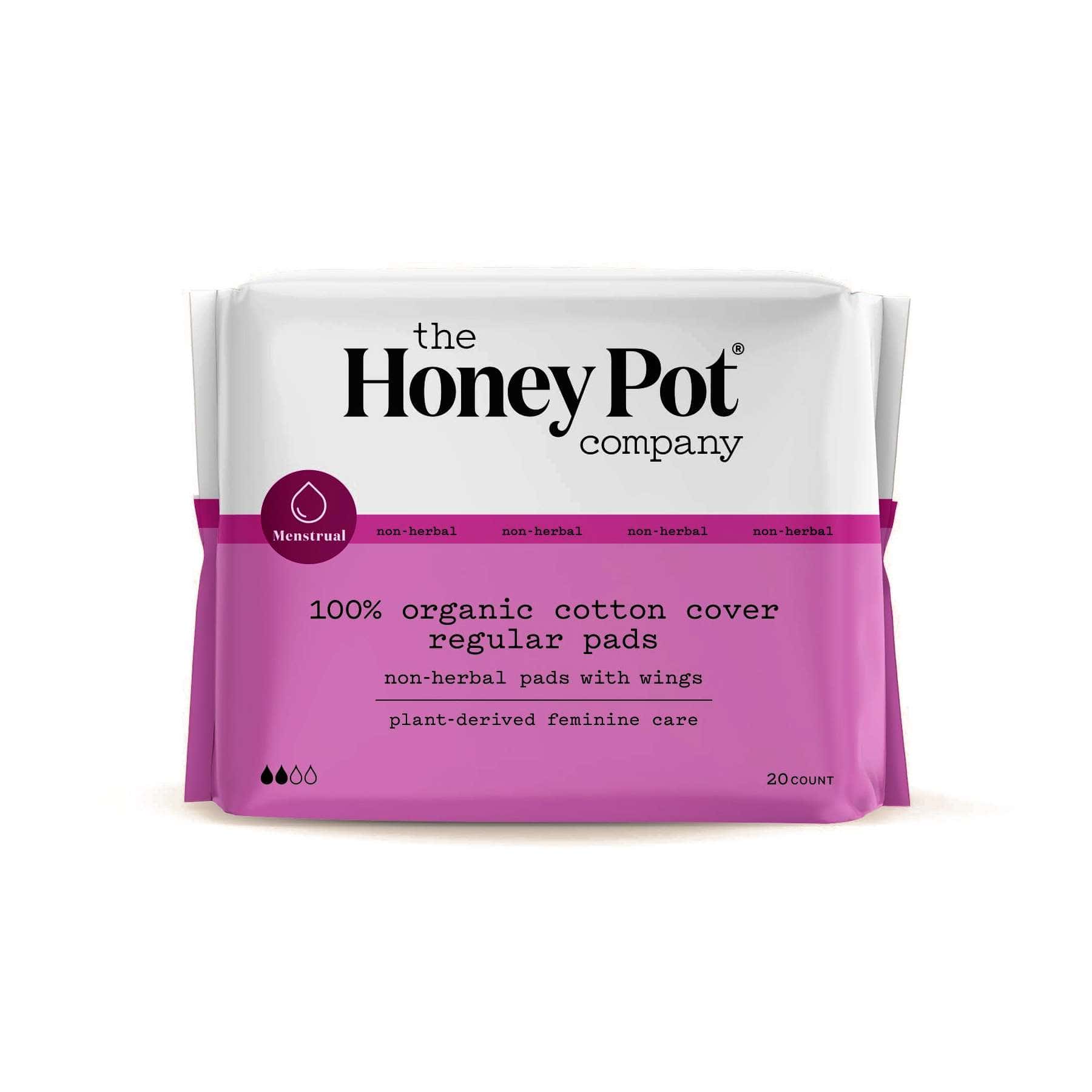 The Honey Pot Regular Non Herbal Menstrual Pads - Package of 20 - Image 1