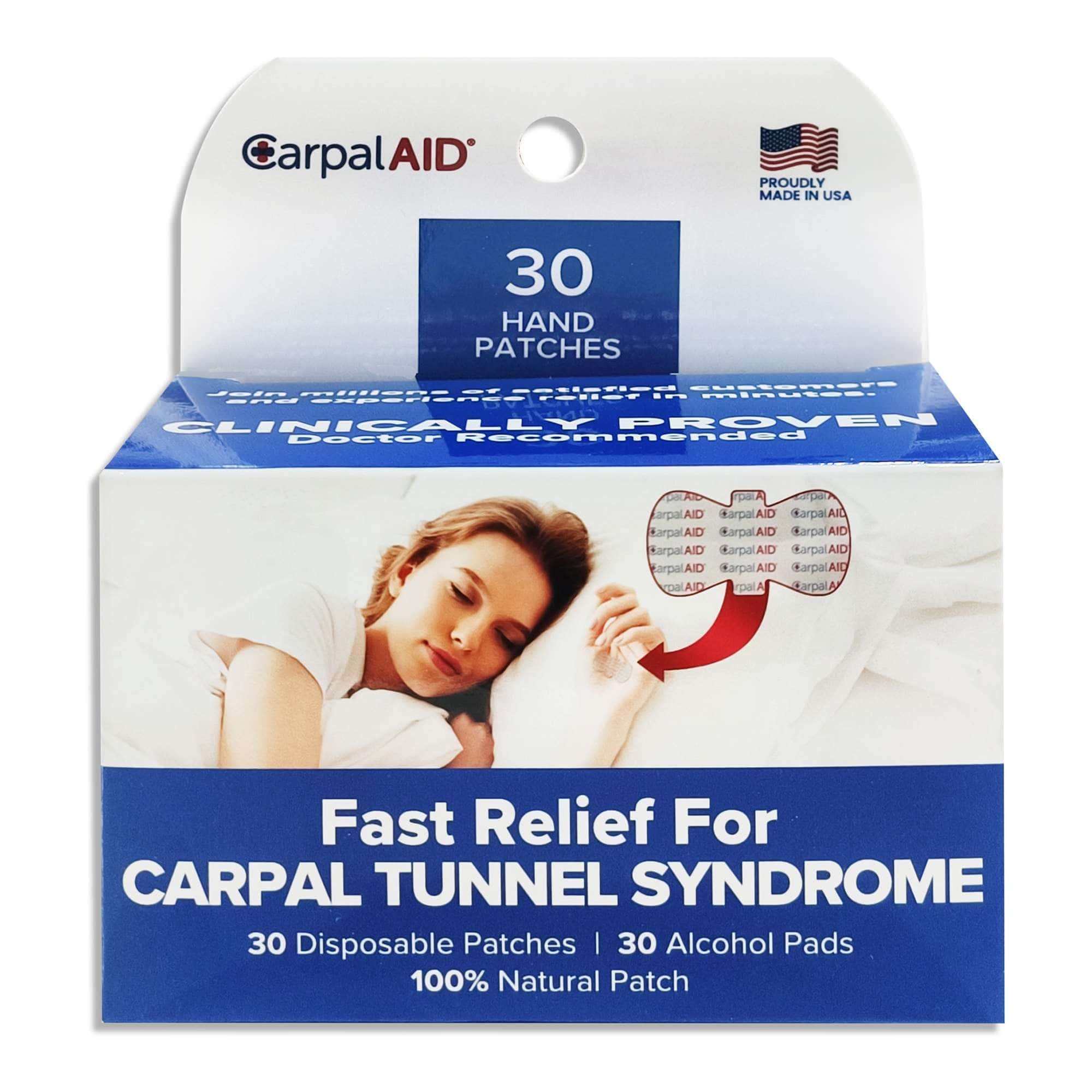 CarpalAid Hand Patch for Carpal Tunnel Pain Relief Adhesive Strip - Image 1