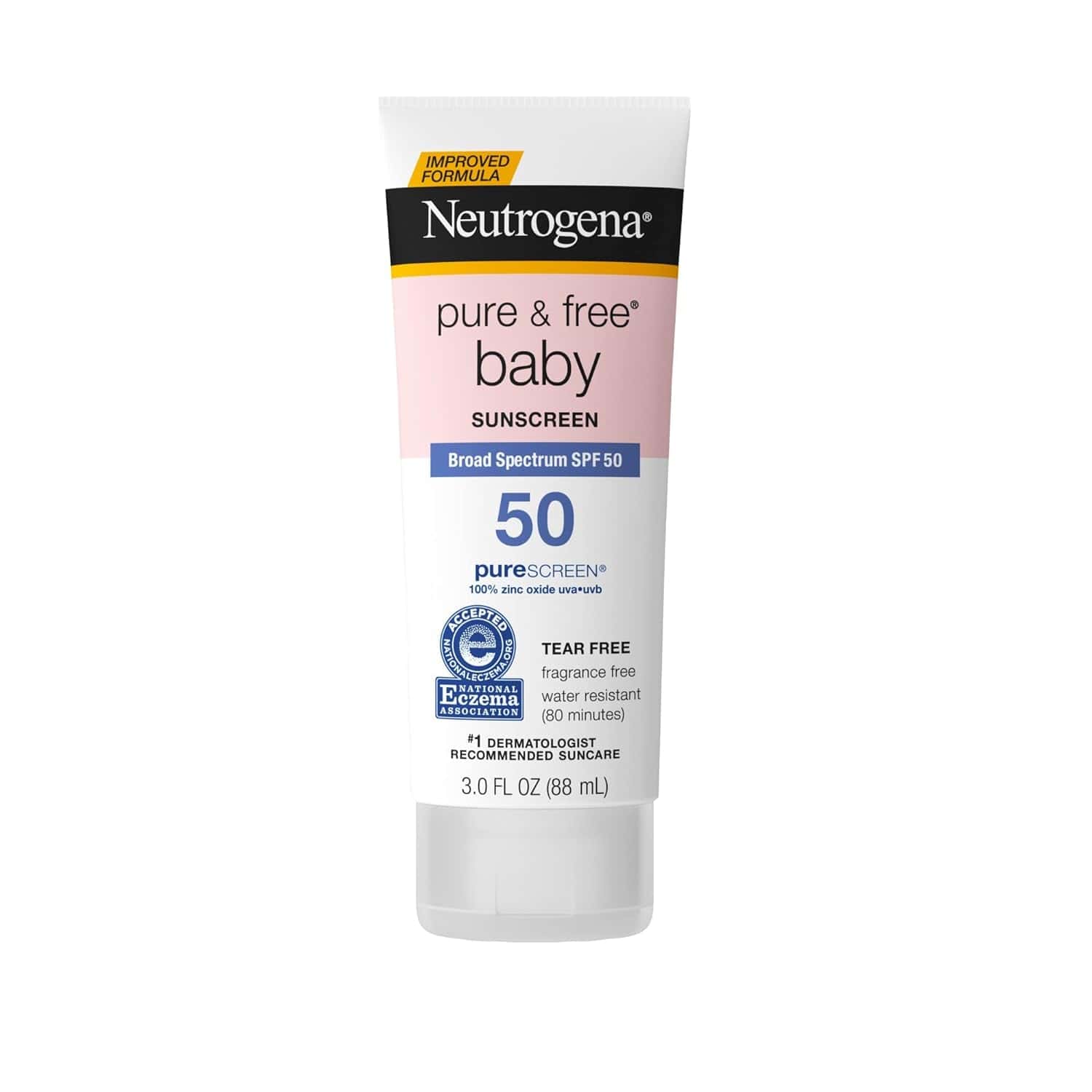 Neutrogena Pure & Free SPF 50 Baby Sunscreen, 3 oz - Image 1