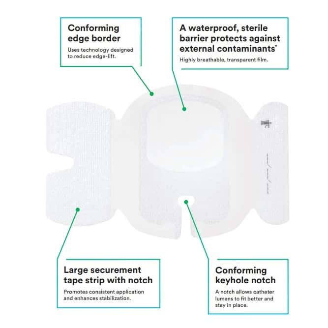 3M Tegaderm I.V. Advanced Securement Dressing - Image 2