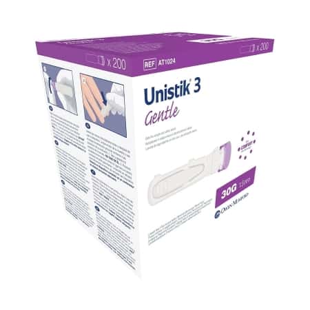 Unistik 3 Safety Lancet With Push Button Activation - Image 1
