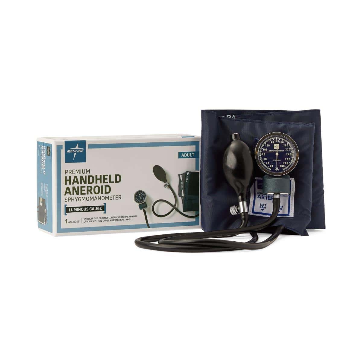 Medline Premier Handheld Aneroid Sphygmomanometer - Image 1