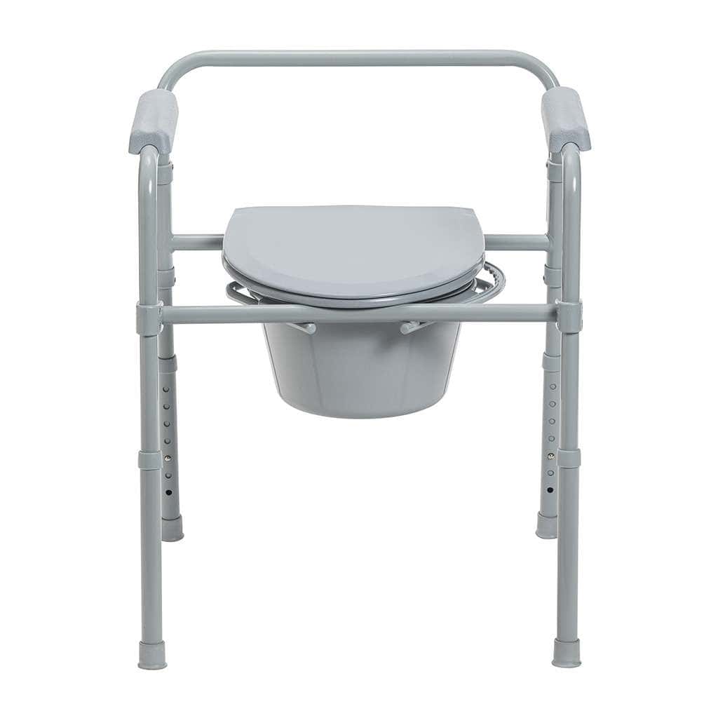 Drive Medical Folding Steel Commode - Image 3