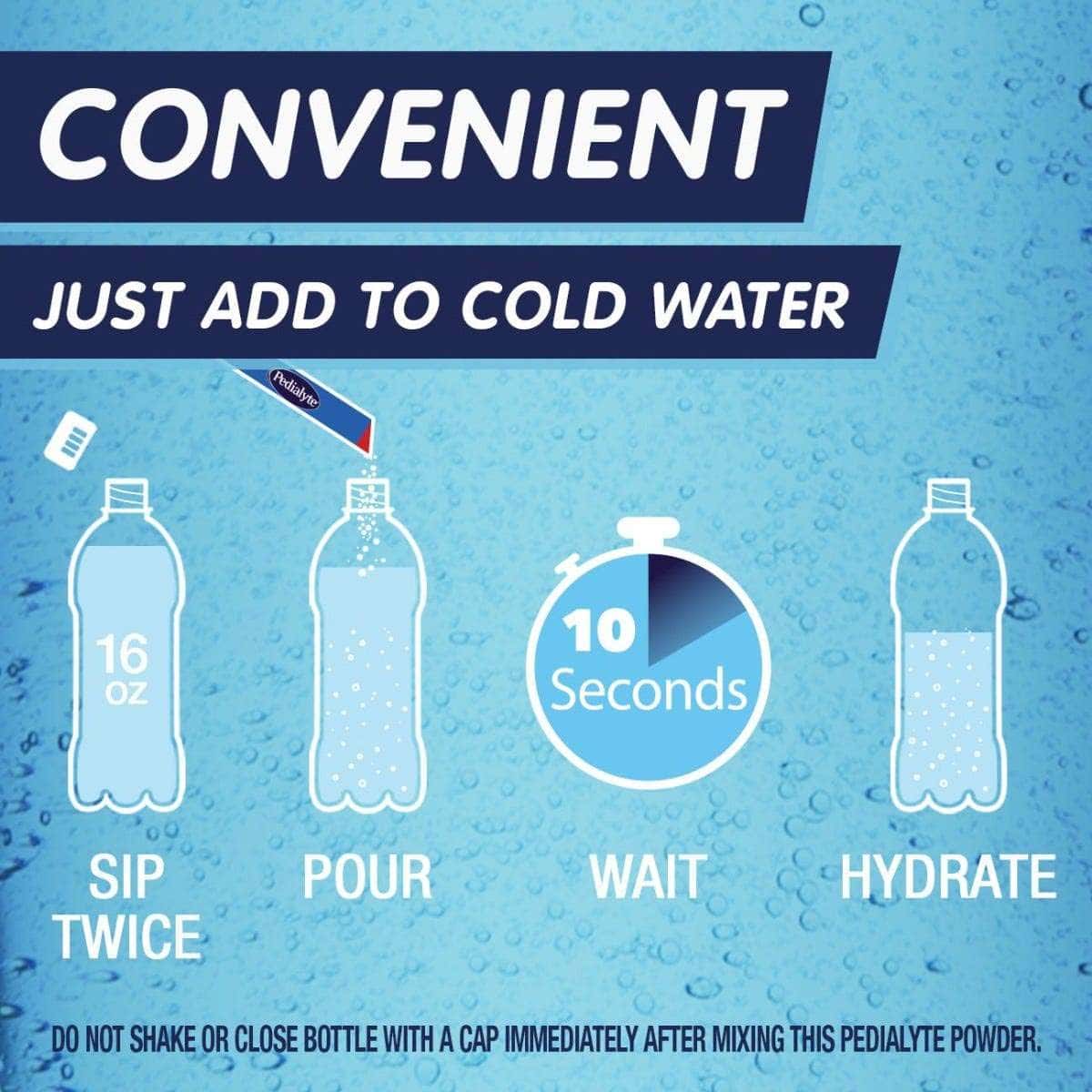 Pedialyte Sparkling Rush Powder Packs Oral Electrolyte Solution - Image 3