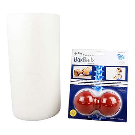 Bakballs Mobility Kit with White-Black Foam Roller - Image 1