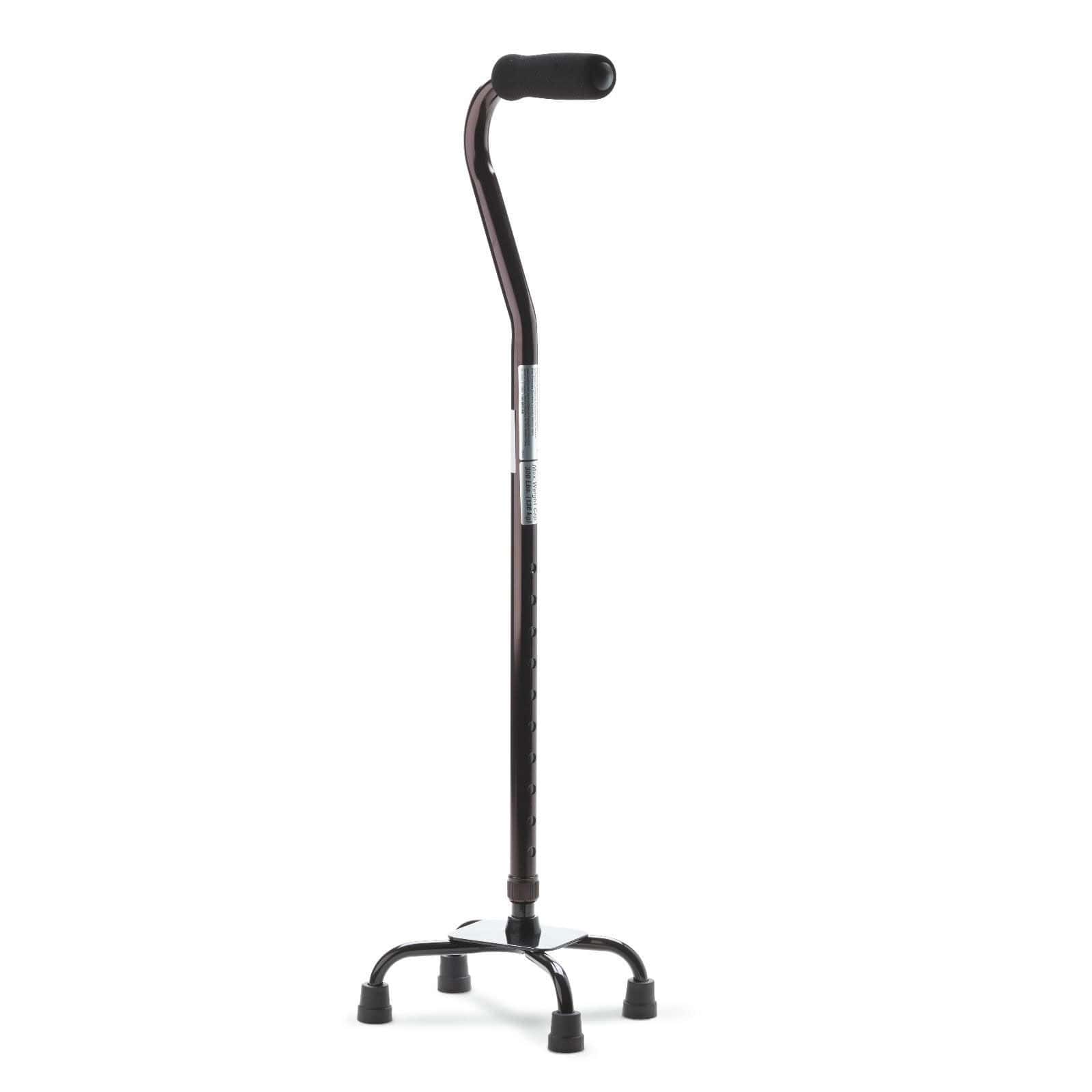 Medline Aluminum Quad Cane with Small Base - Image 1