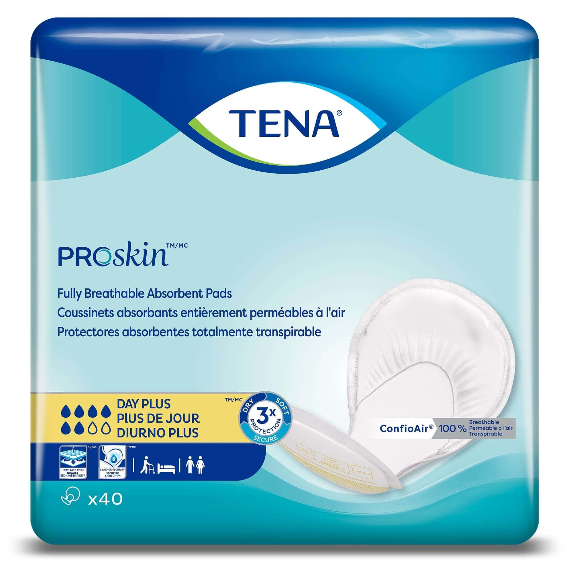 TENA ProSkin Day Plus Fully Breathable Large Absorbent Pads - Image 1