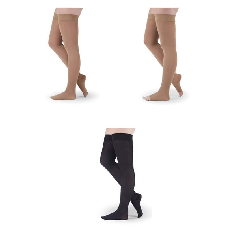 Medi Assure Thigh High Compression Stocking with Silicone Top Band - Image 1