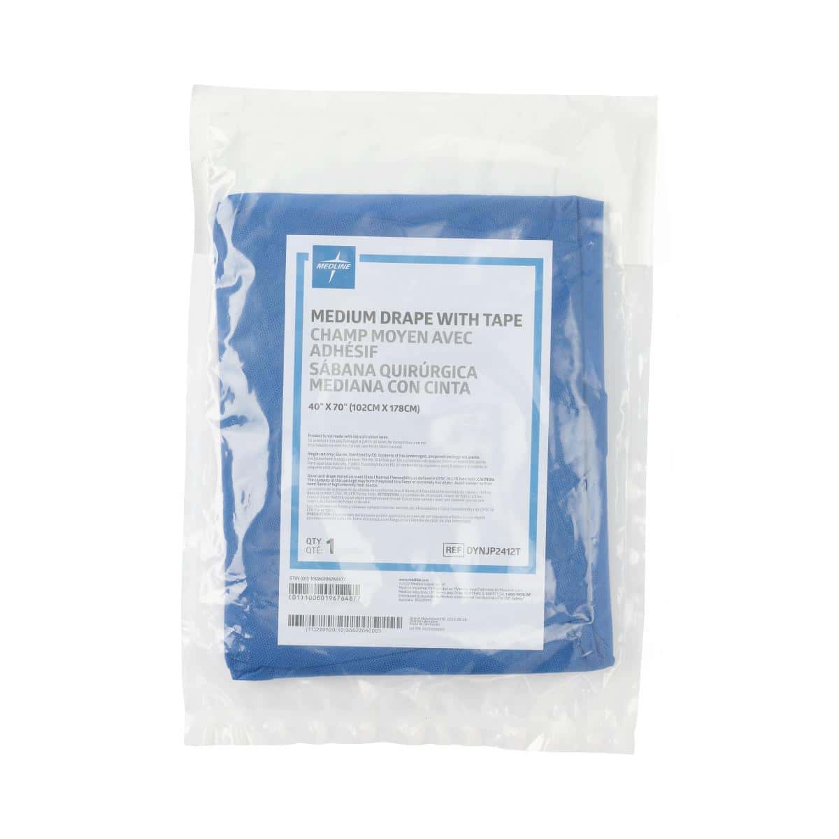 Medline Sterile Medium Drape with Tape - Case of 50 - Image 3
