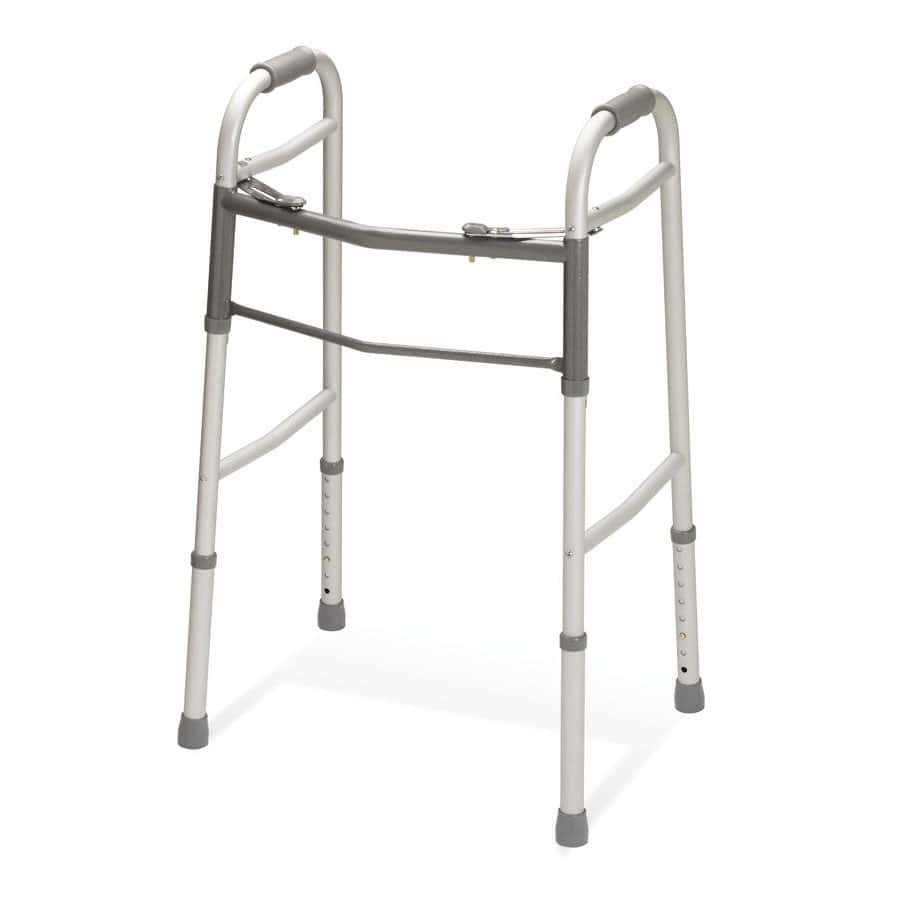 Medline Youth 2-Button Folding Walker without Wheels - Image 2