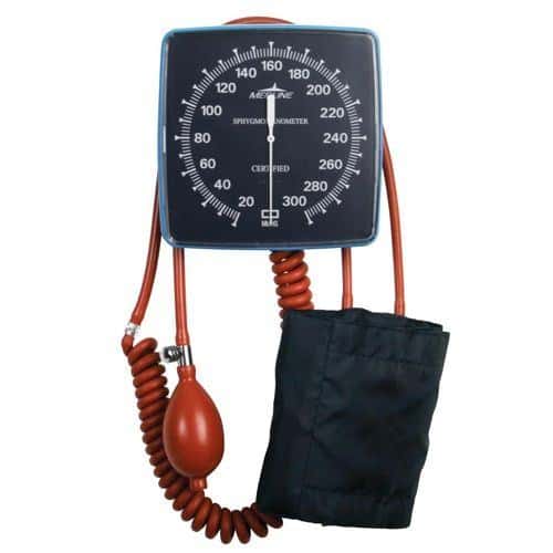 Medline Mobile Aneroid Blood Pressure Monitor with Stand, Basket, and Adult Cuff - Image 4