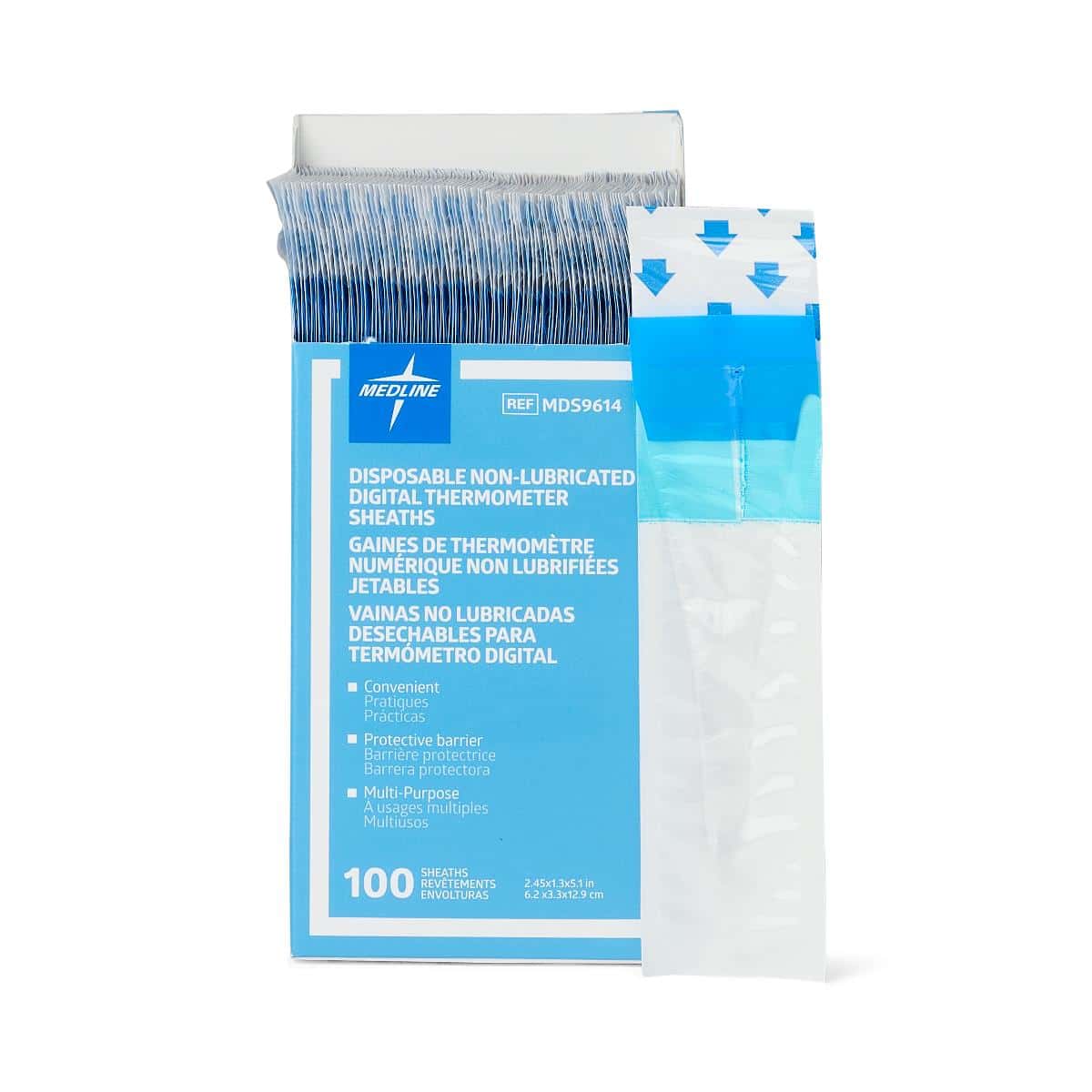 Medline Digital Oral Thermometers Sheaths - Package of 100 - Image 1