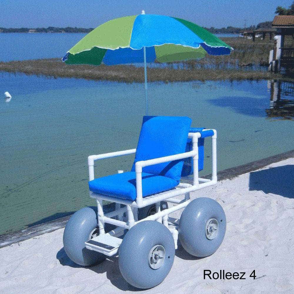 Healthline Rolleez PVC Beach Wheelchair - Image 3