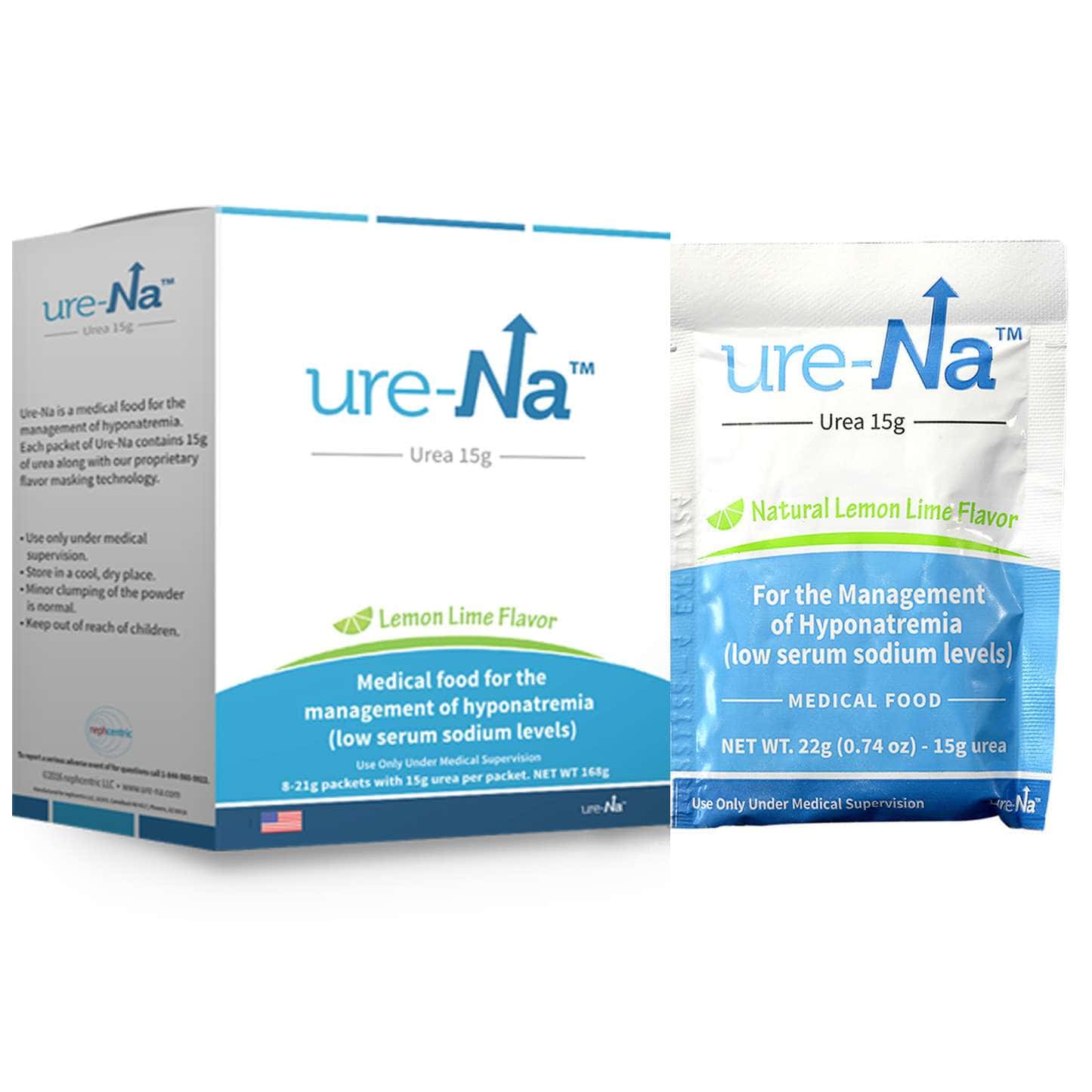 Ure-Na Oral Supplement, Lemon-Lime - Carton of 8 - Image 1