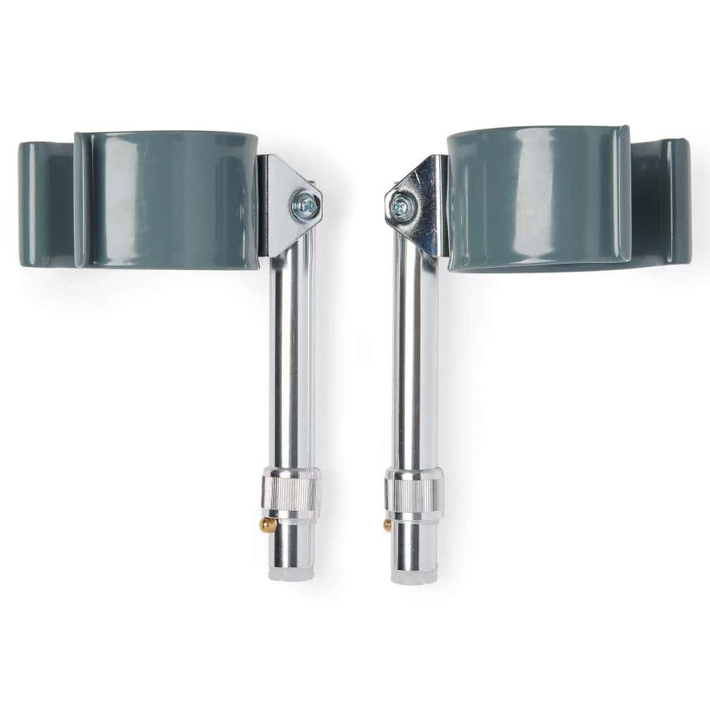 Medline Forearm Crutch Cuffs with Pushbutton Extension Tubing - Pair of 2 - Image 1
