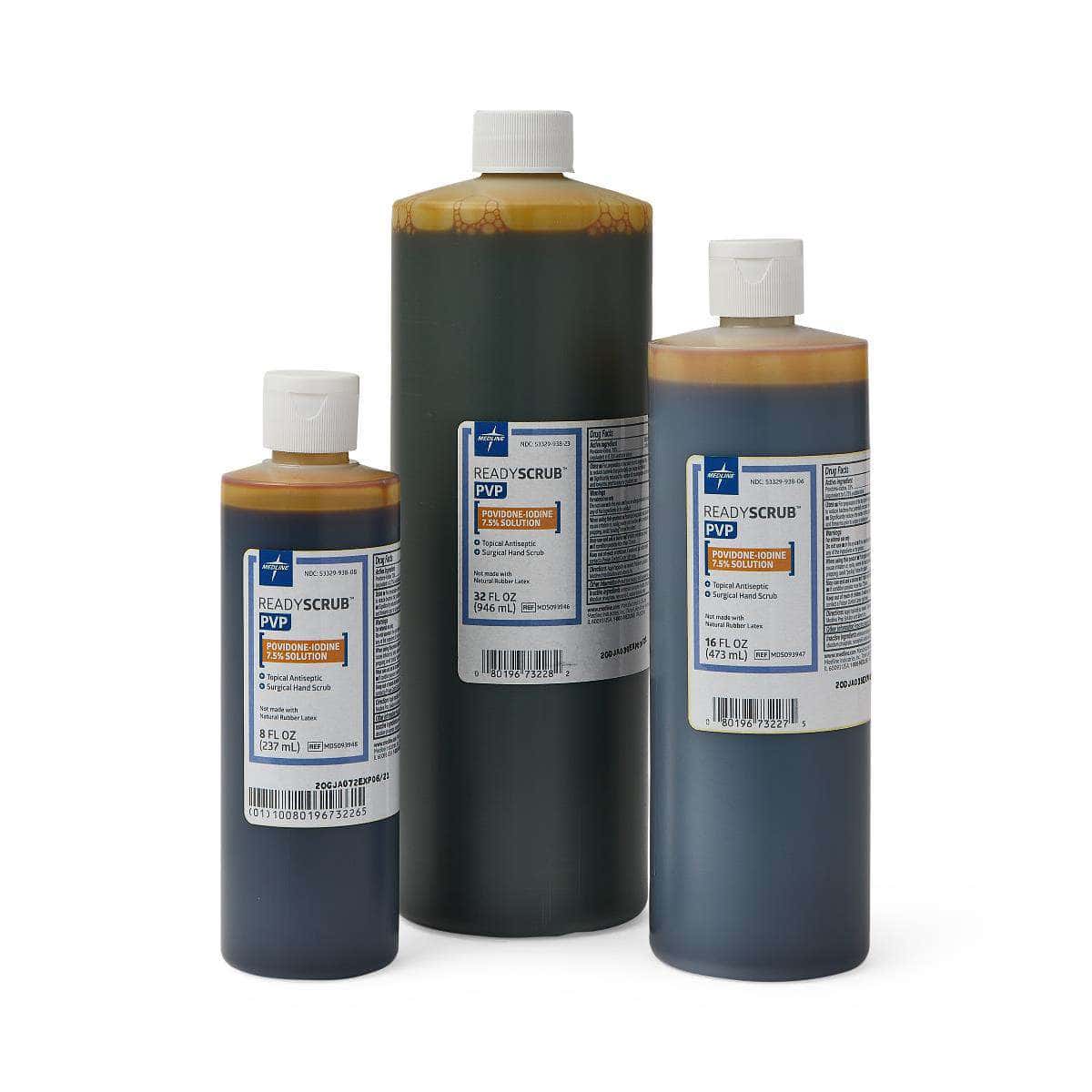 Medline Povidone Iodine (PVP) Scrub Solutions - Image 1