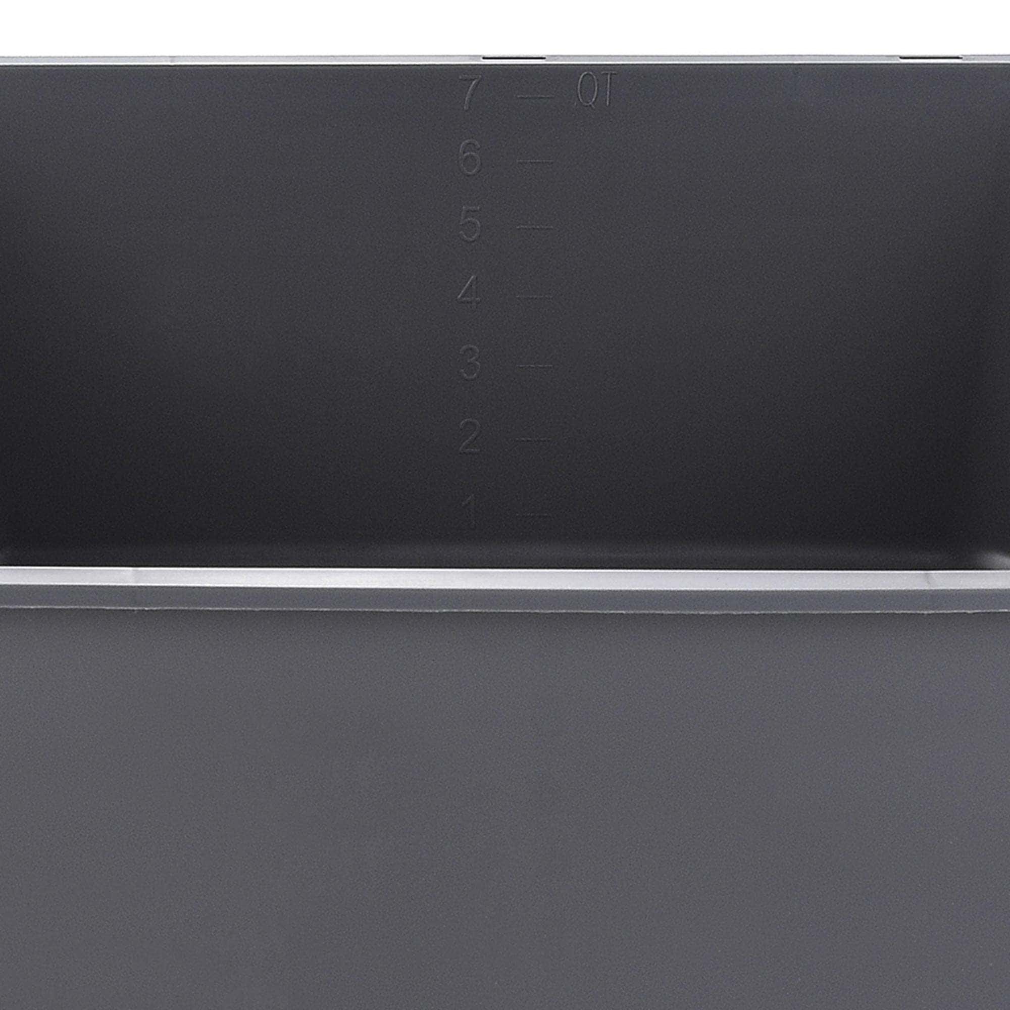 McKesson Wash Basin Graphite 5 D x 10 W x 13 L Inch Rectangle, NonSterile - Image 3