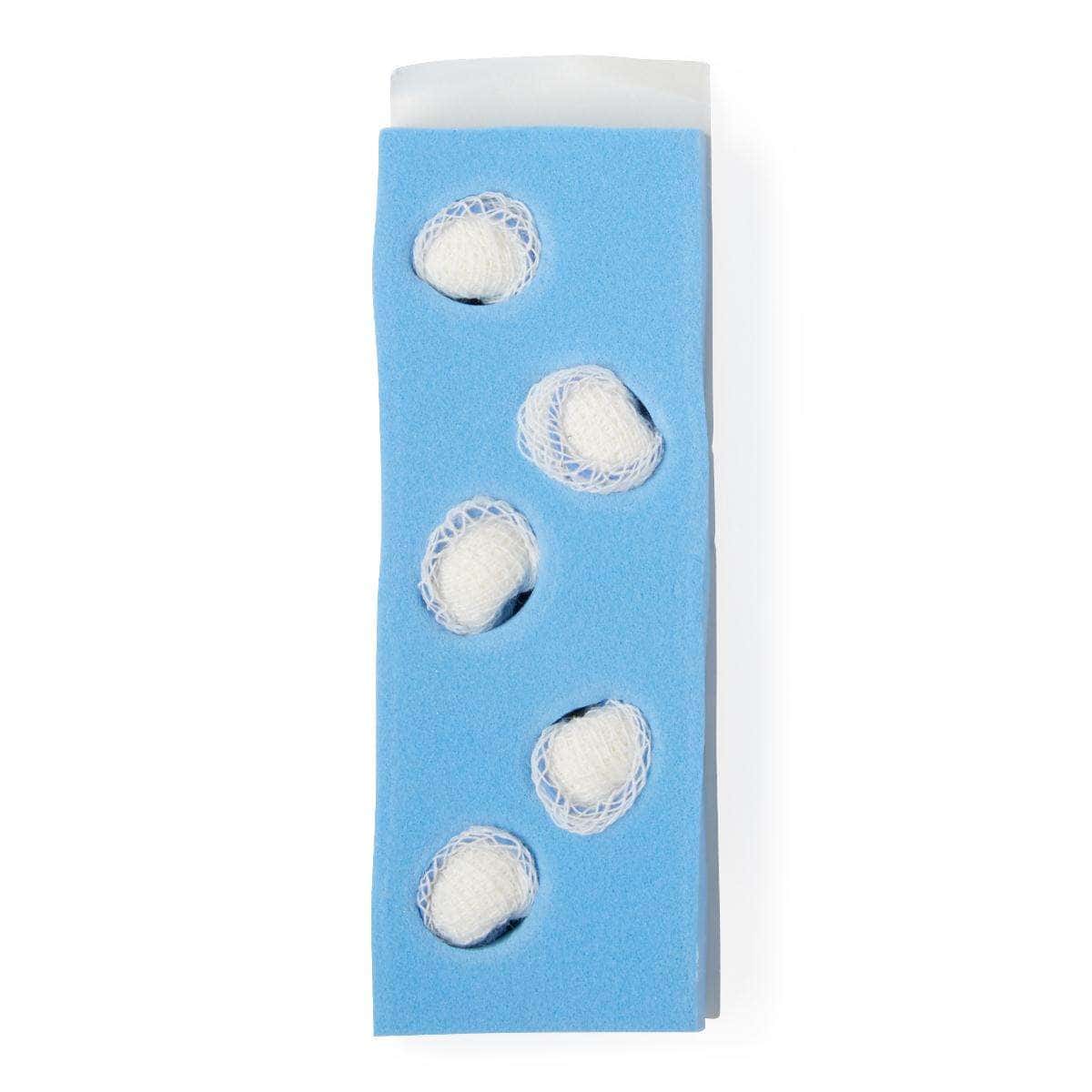 Medline X-Ray Detectable Sterile Peanut Sponge, Small, 3/8" - Package of 5 - Image 2