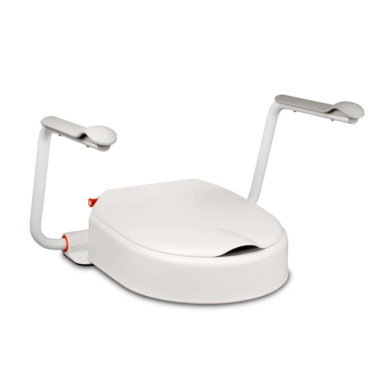 Etac Hi-Loo Fixed Toilet Seat Raiser with Arm Supports - Image 1