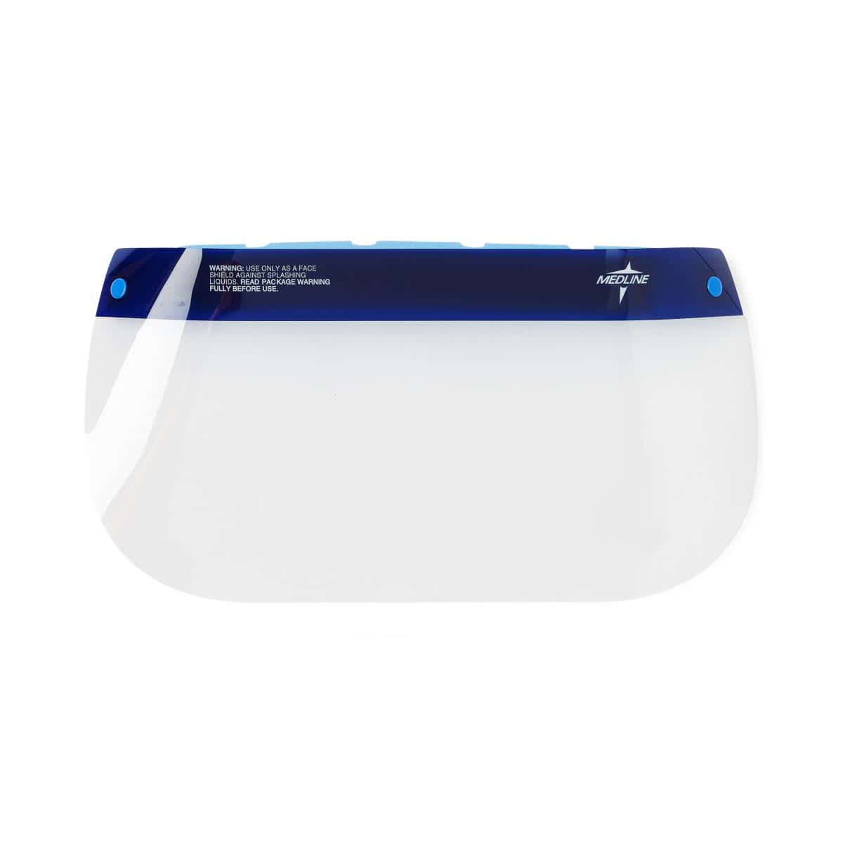 Medline Disposable Face Shield with Foam Top and Elastic Band, 3/4 Length, 6.5" Long - Image 1