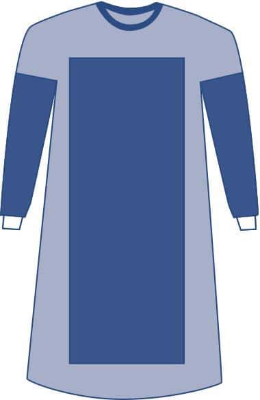 Medline Nonsterile Aurora Poly Reinforced Gown - Image 1