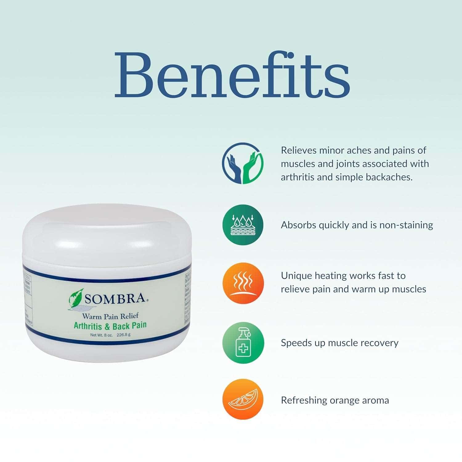 Sombra Natural Pain Relieving Gel, 8 oz - Image 3