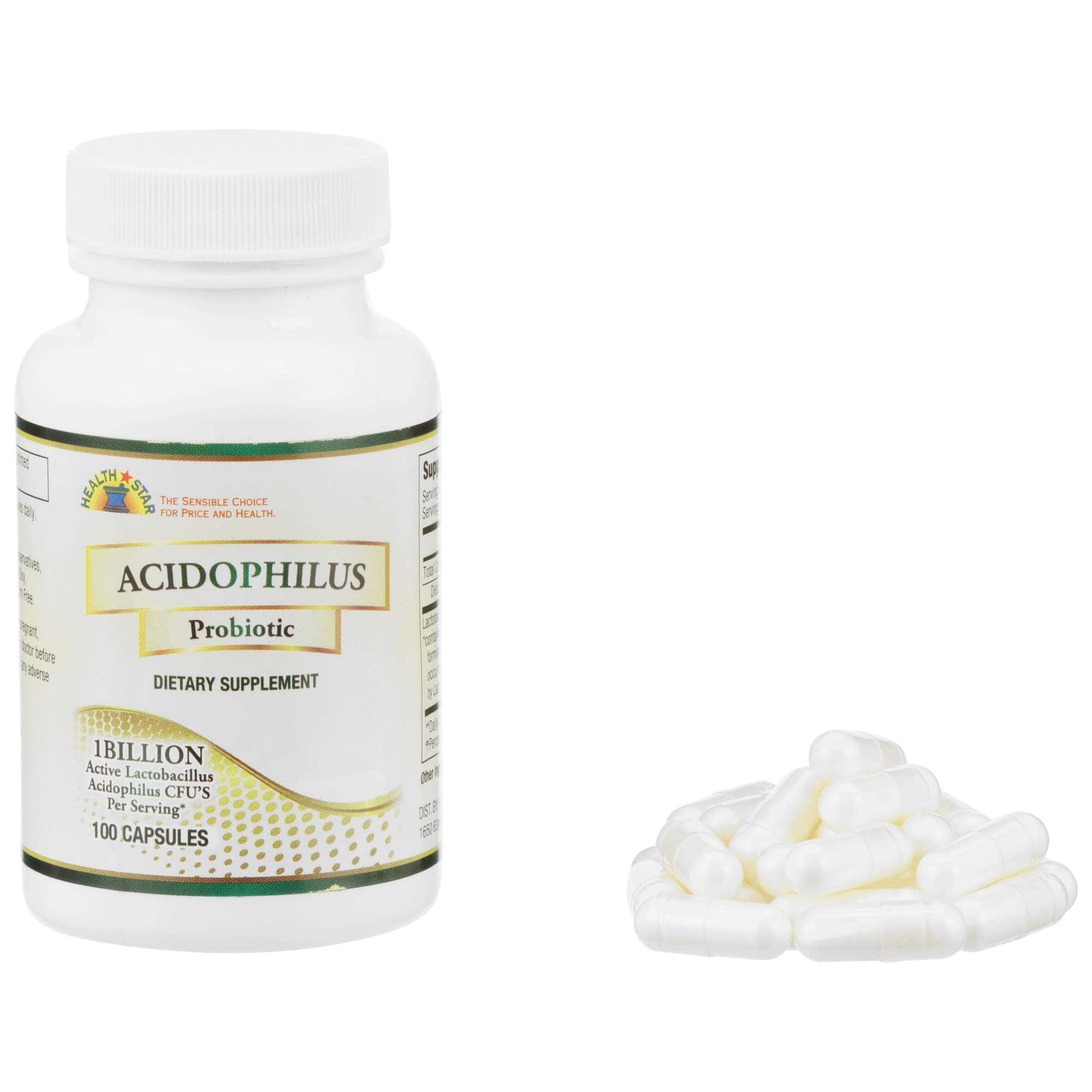 Health Star Acidophilus Probiotic Supplement Tablets - Image 1