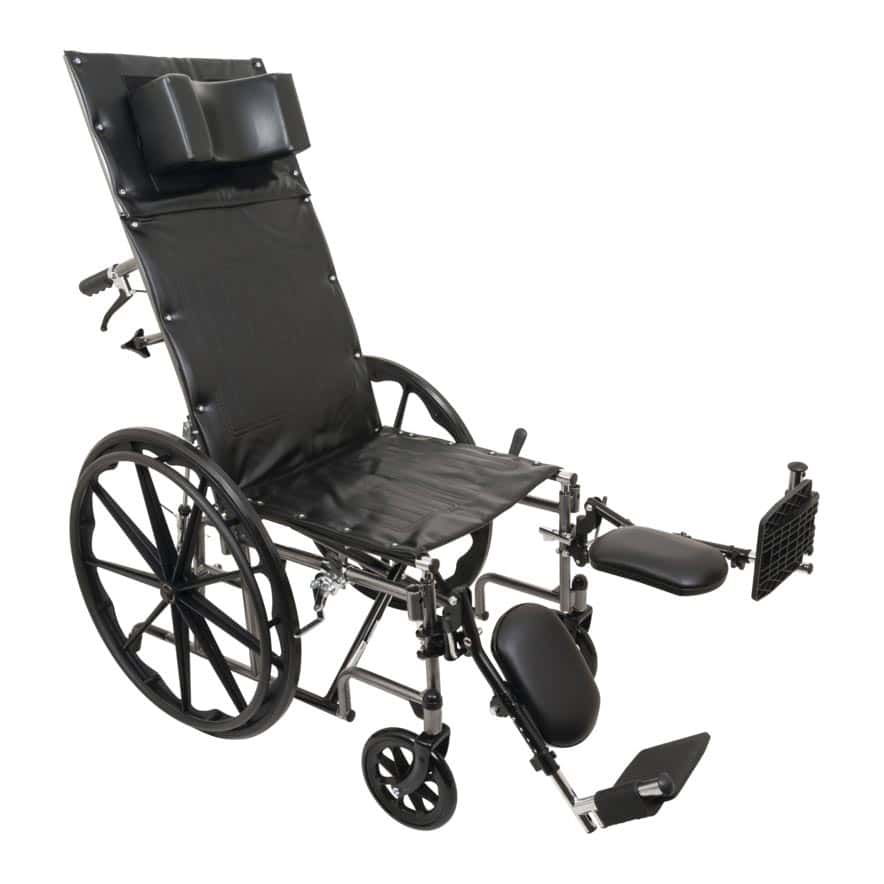 ProBasics Reclining Wheelchair, Removable Desk Arms and Elevating Legrests - Image 2