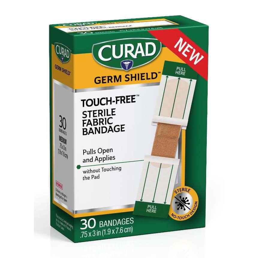 Medline CURAD Germ-Shield Touch-Free Sterile Fabric Bandages - Image 1