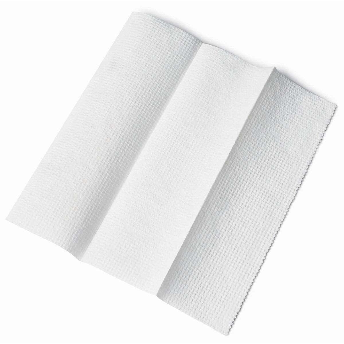 Medline Deluxe Multifold White Paper Towels - Package of 250 - Image 1