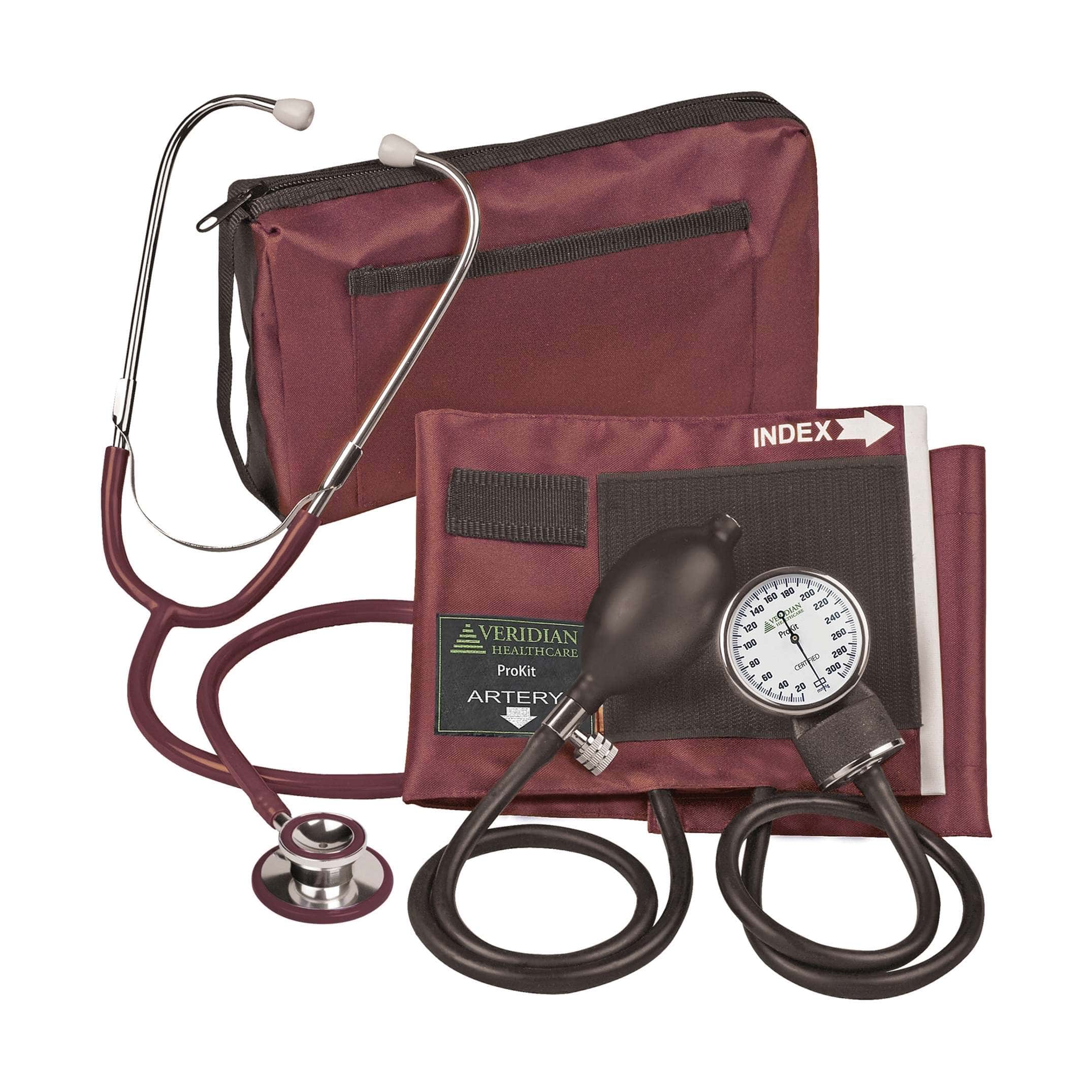 Veridian Reusable Aneroid Stethoscope Set with Case - Image 1