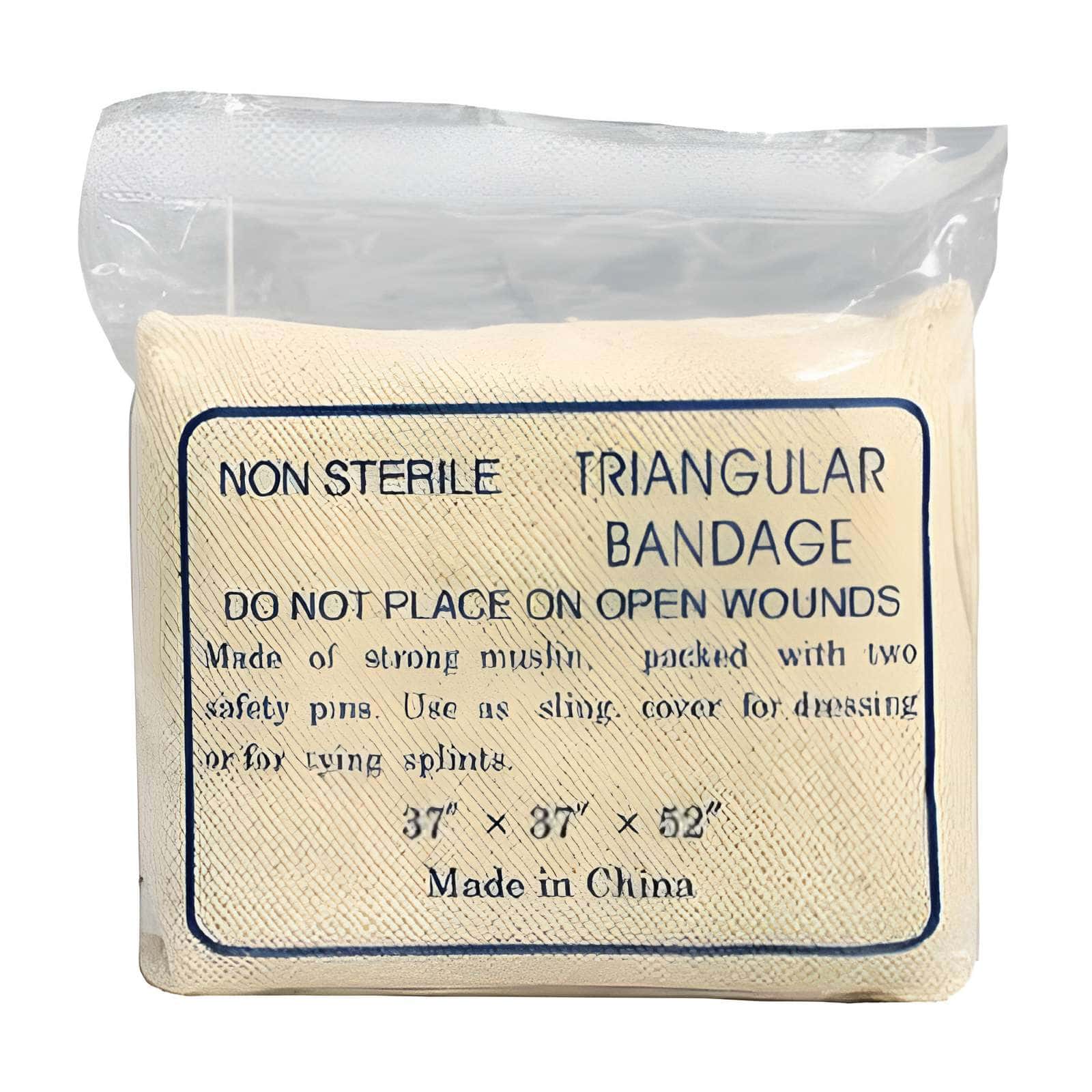 Dukal Triangular Bandage, Arm Sling Natural 37 x 37 x 52 Inch Safety Pin Arm, Elbow and Shoulder - Image 1