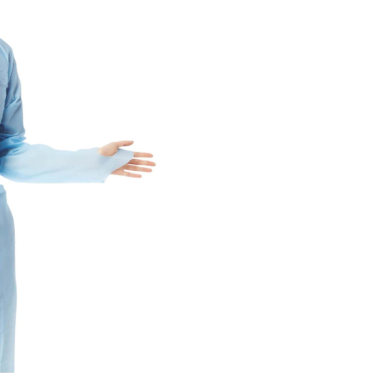 Medline Polyethylene Gowns with Thumb Loop - Image 2