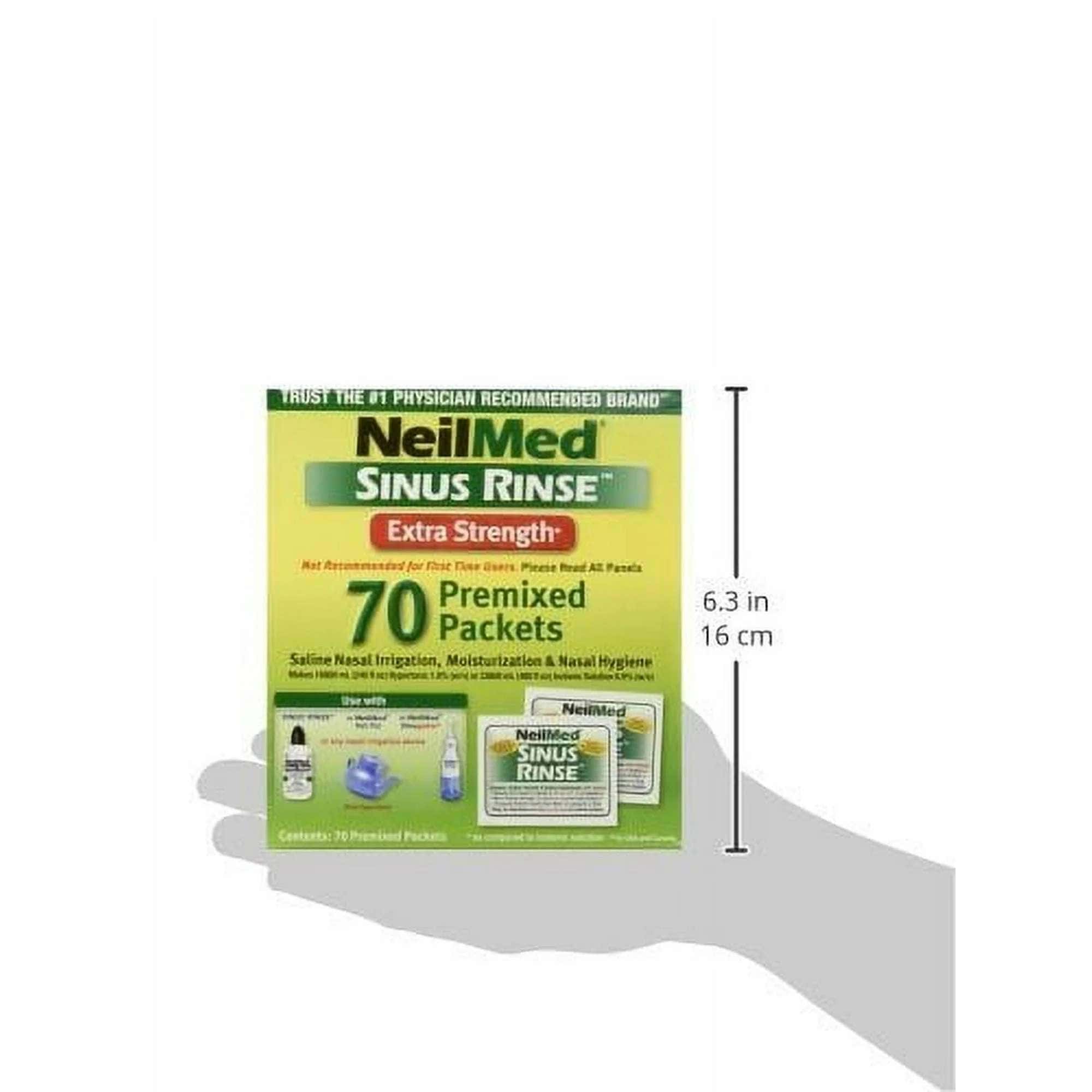 NeilMed Sinus Rinse Hypertonic Premixed Refill Packets - Box of 70 - Image 3