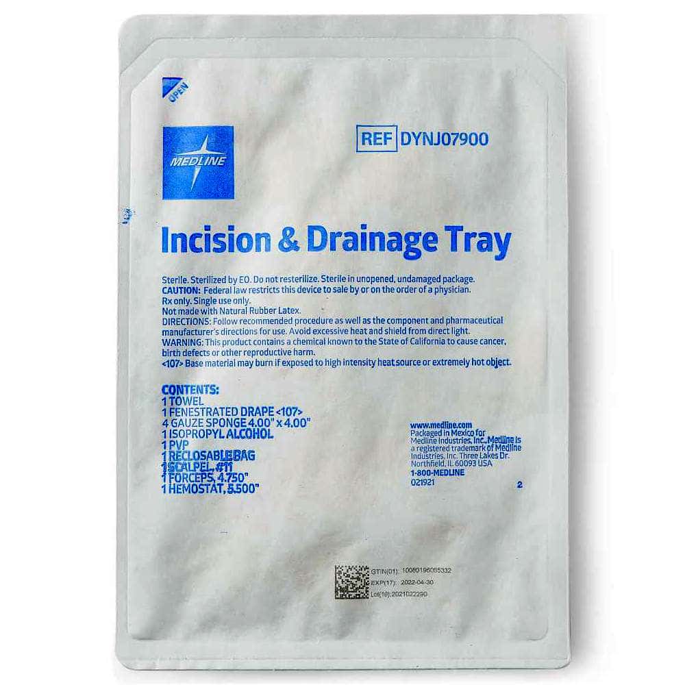Medline Incision and Drainage Trays - Image 1