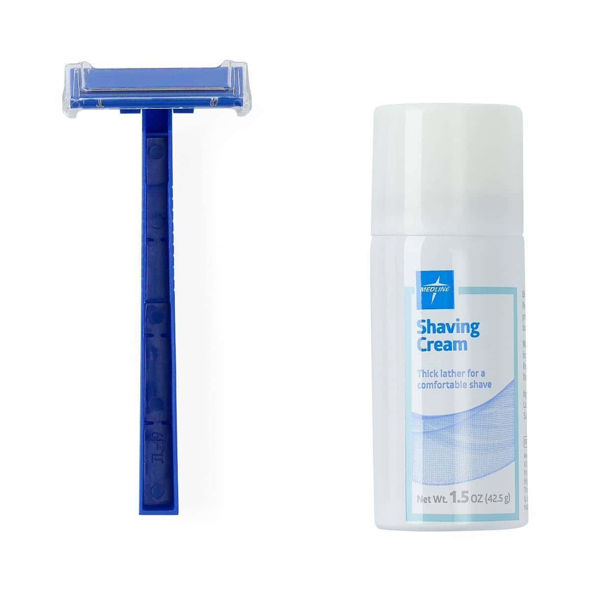 Medline Basic Shave Prep Kit - Case of 25 - Image 1