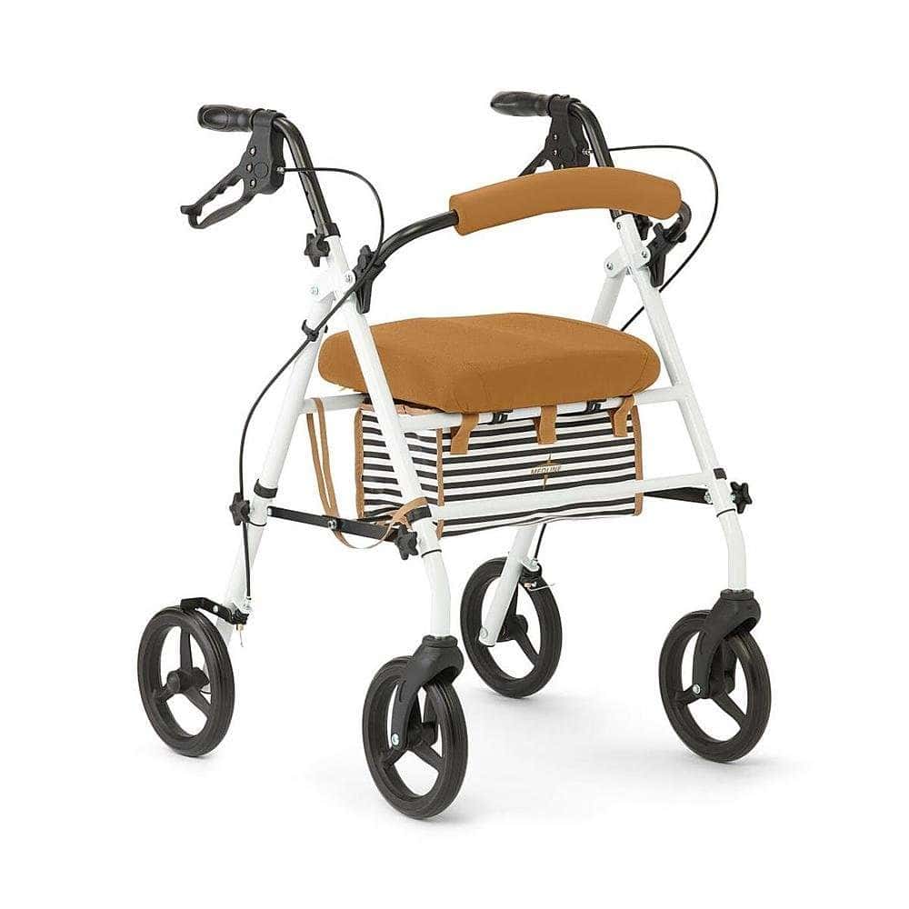 Medline Basic Steel Rollator with Microban, 8" Wheels - Image 2
