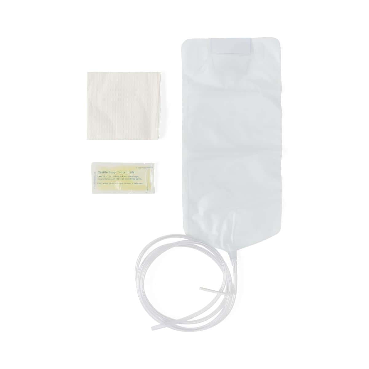 Medline Enema Bag Sets with Slide Clamp, Polybag - Image 1