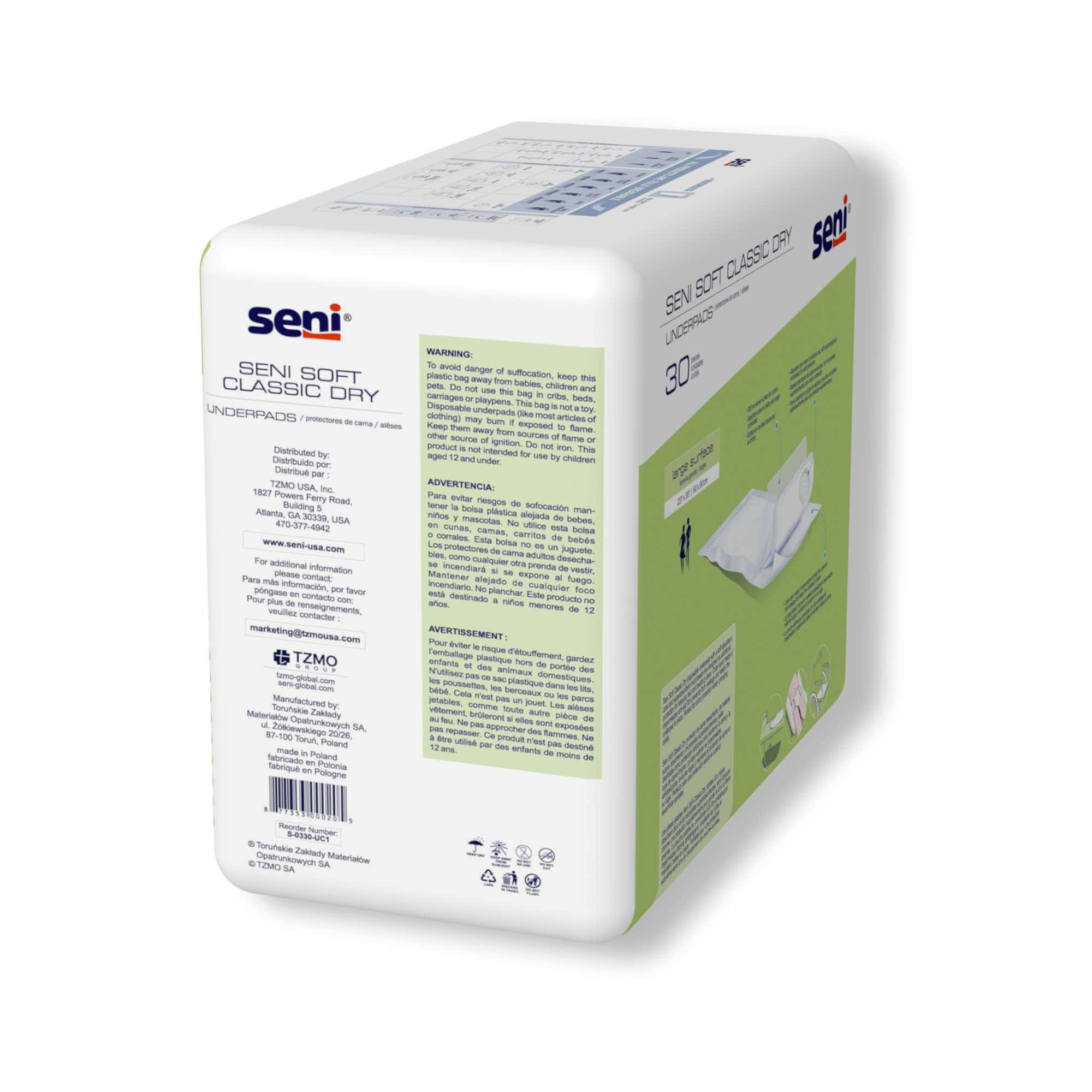 Seni Soft Classic Dry Underpads - Image 3
