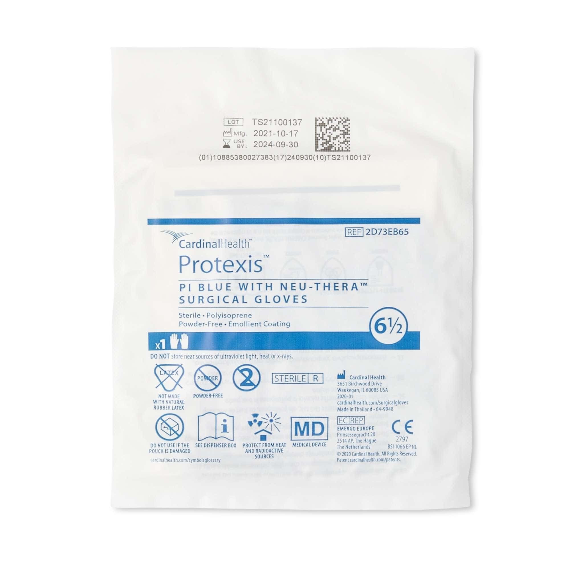 Cardinal Protexis PI Blue with Neu-Thera Powder-Free Surgical Gloves - Image 3