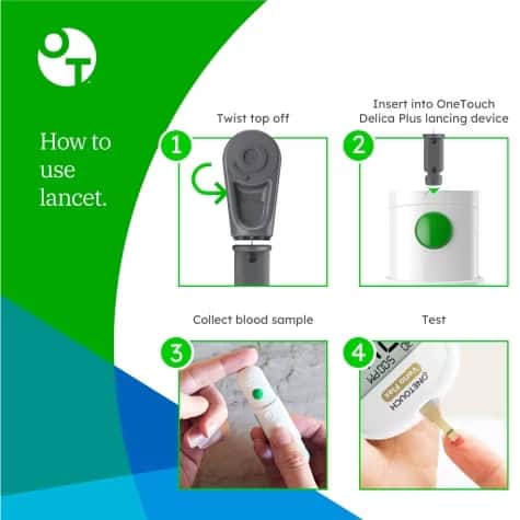 OneTouch Lancet for Lancing Device With Non-Safety Twist Off Cap - Image 4