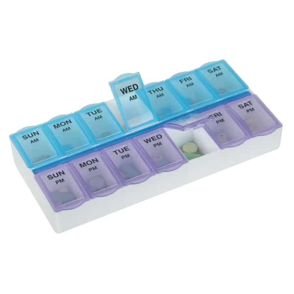 Apothecary Ezy Dose Weekly AM-PM Pill Planner with Removable Lid - Image 2
