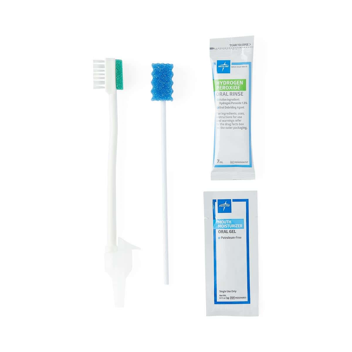 Medline Suction Toothbrush Kit with Hydrogen Peroxide - Image 1