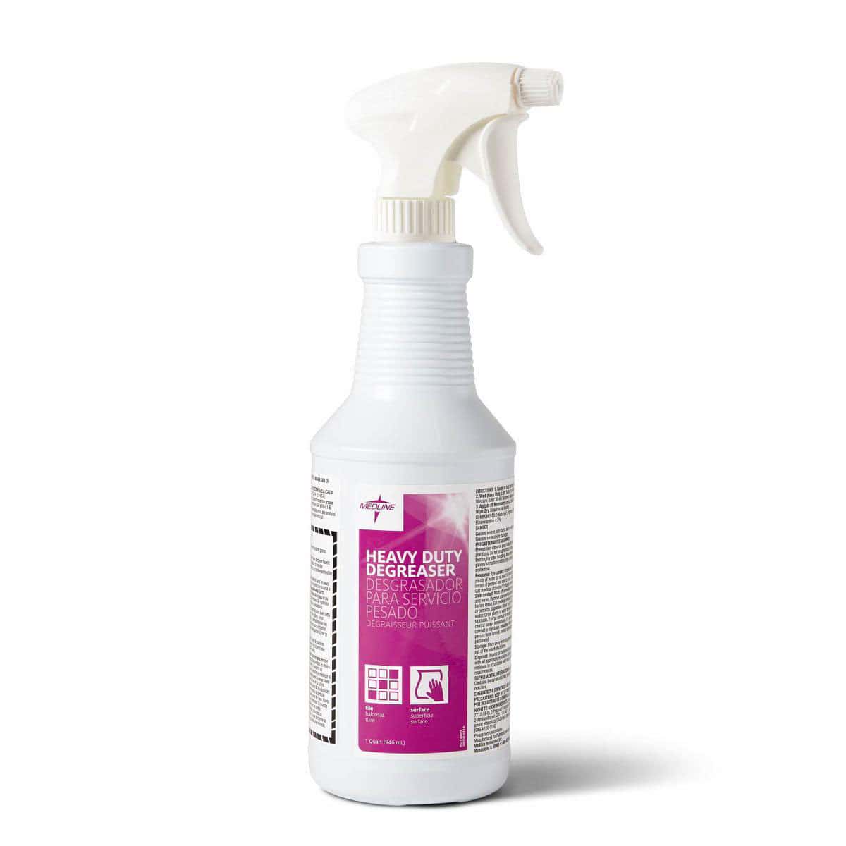 Medline Heavy-Duty Non-Butyl Degreaser, 32 oz - Case of 12 - Image 1