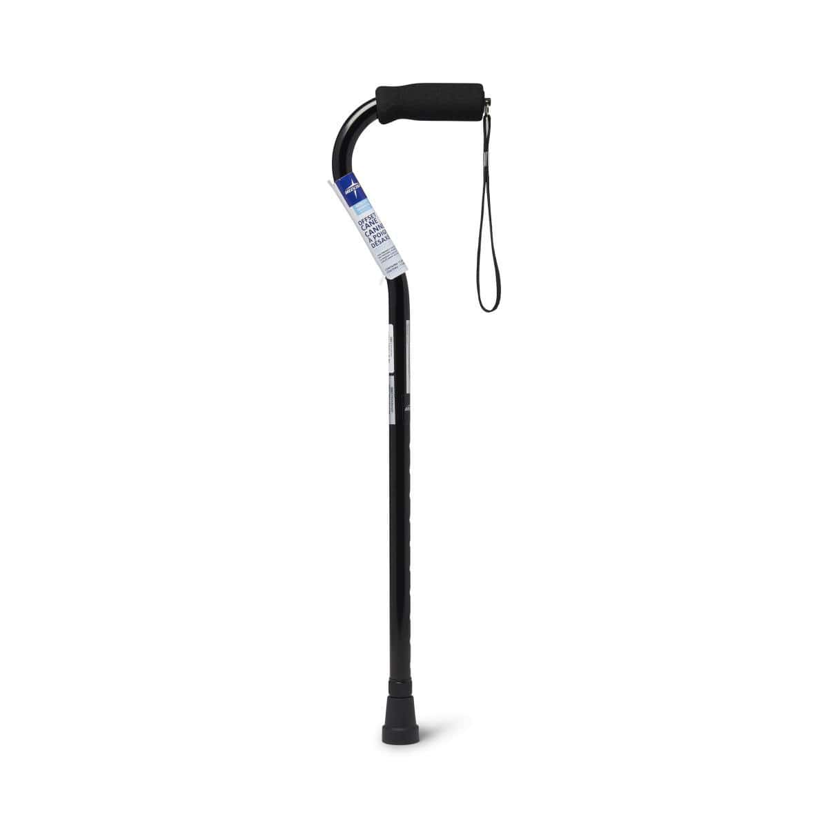 Medline Offset Handle Aluminium Fashion Cane - Image 1