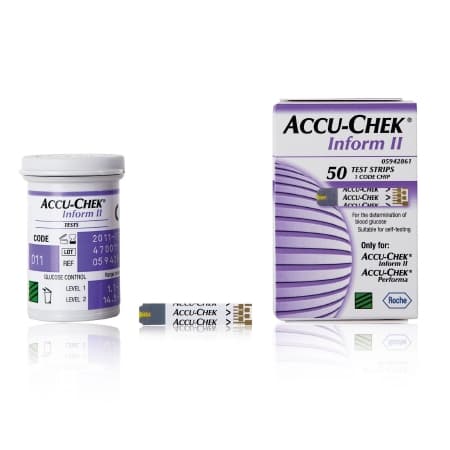 Accu-Chek Inform II Blood Glucose Test Strips - Case of 1800 - Image 1