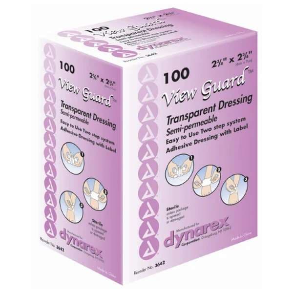 View Guard Transparent Film Dressing, 2-3/8 x 2-3/4 Inch - Box of 100 - Image 1