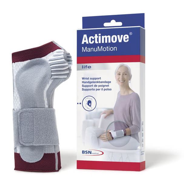 Actimove ManuMotion Wrist Support, White, Large, For Left - Image 1