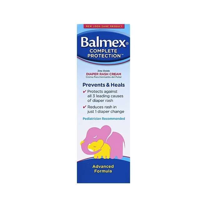 Balmex Complete Protection Zinc Oxide Diaper Rash Cream, 2 Oz, Tube - Each - Image 1